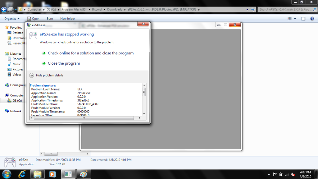 epsxe and windows 7 64bit Next Generation Emulation