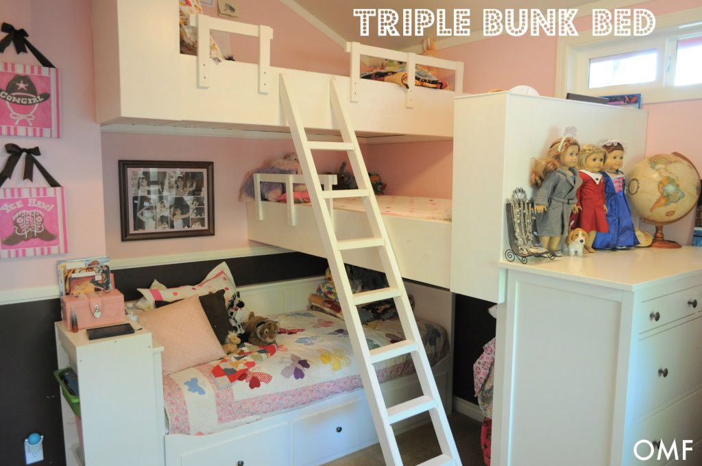 Triple Bunk Beds for Small Rooms
