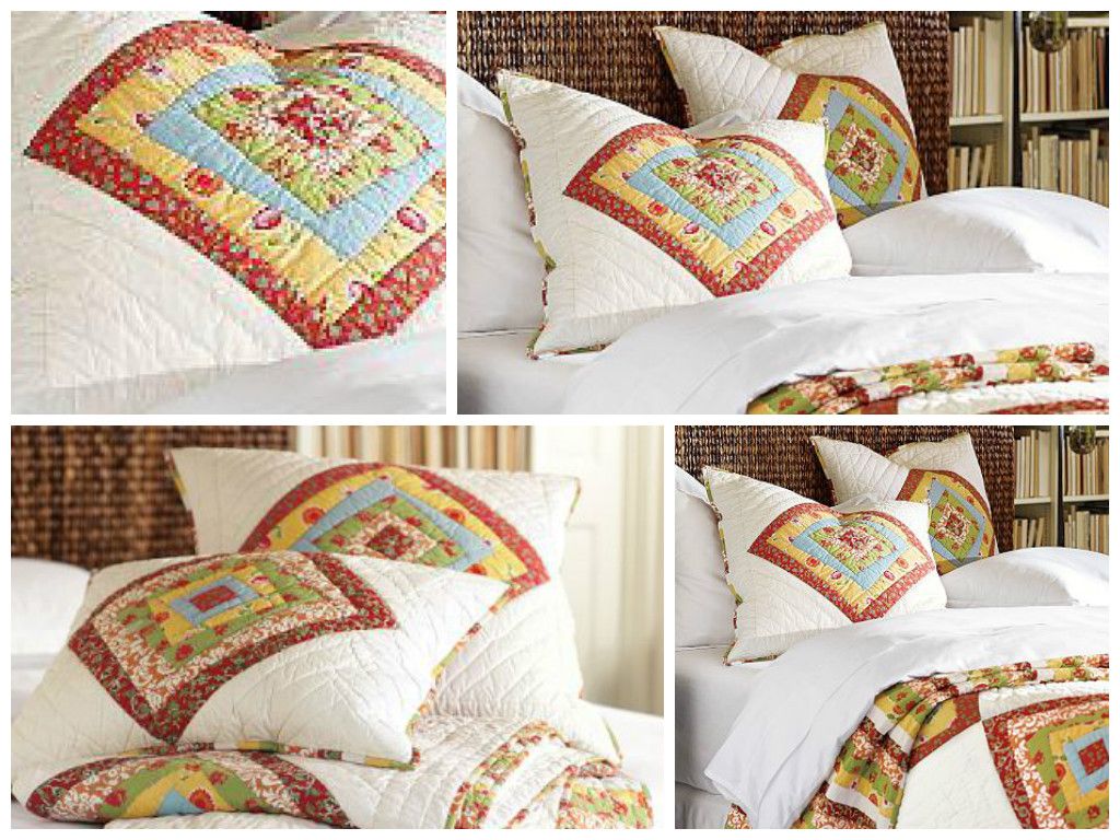 POTTERY BARN Austin QUILT SET Queen 2 Standard Shams Patchwork Cotton NEW eBay