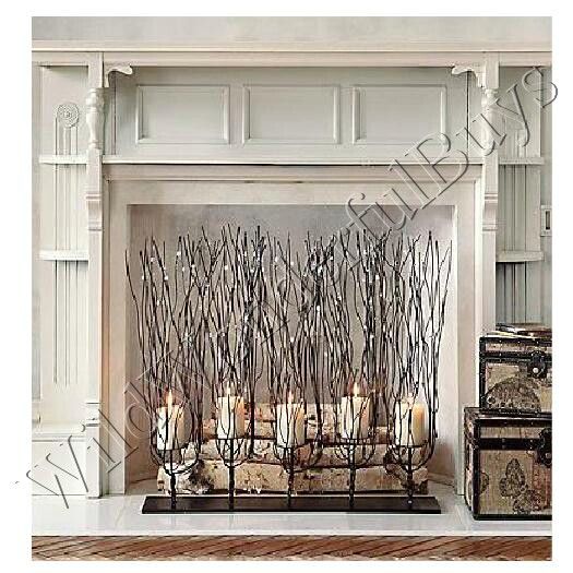 Twisted Wire Tree Branch Candle Holder Twig 30" Brown