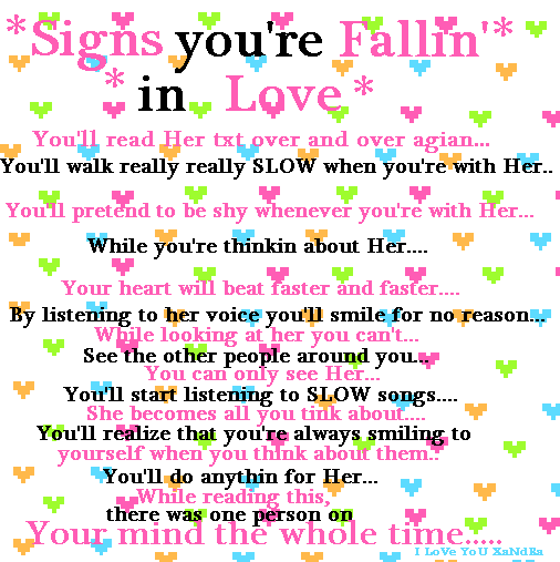 In Love Signs