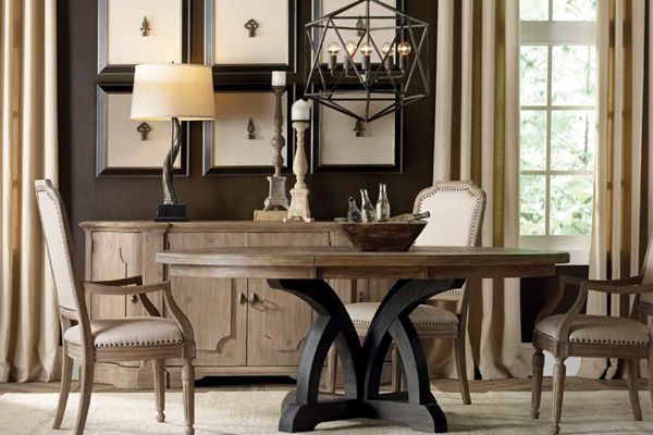 Corsica Round Two Toned Dining Table by Hooker Furniture