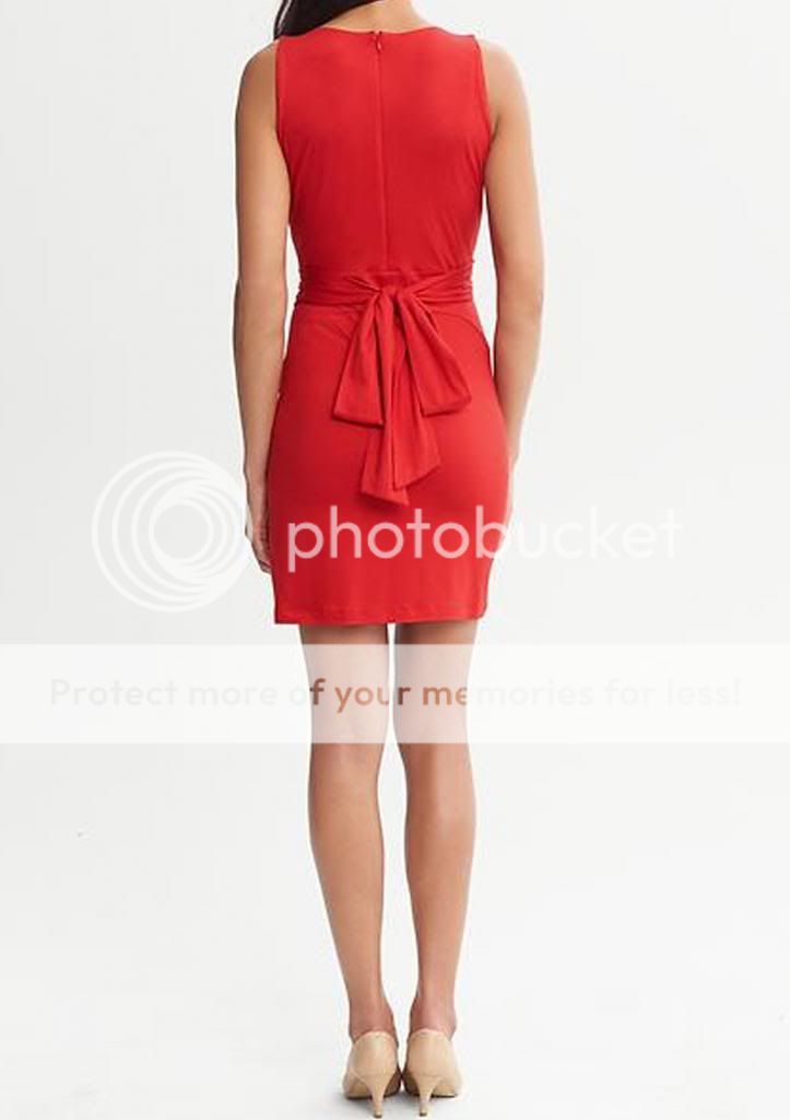 Banana Republic $130 Women Issa Collection Red Wrap Tie Dress 2 6 8 10 12 14