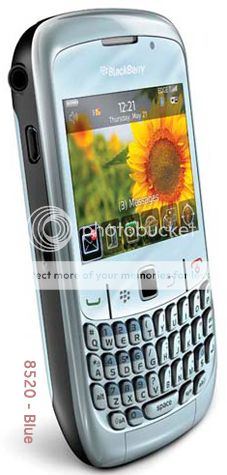 New Rim Blackberry Curve 2 8520 Unlocked Blue QWERTY Keyboard WiFi Camera Phone