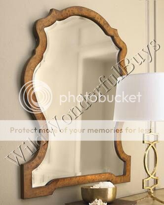 HORCHOW Kaydence Arched Wood WALL MIRROR Beveled NEW  