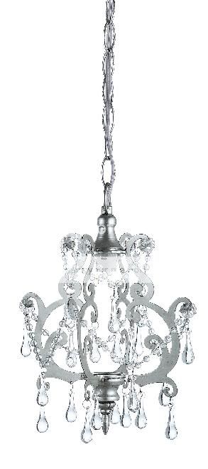 SHABBY Petite CHANDELIER Crystals Drop Silver CHIC NEW  