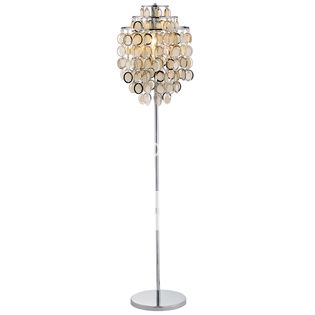   this floor lamp demands a second look its admirable shimmery lamp has