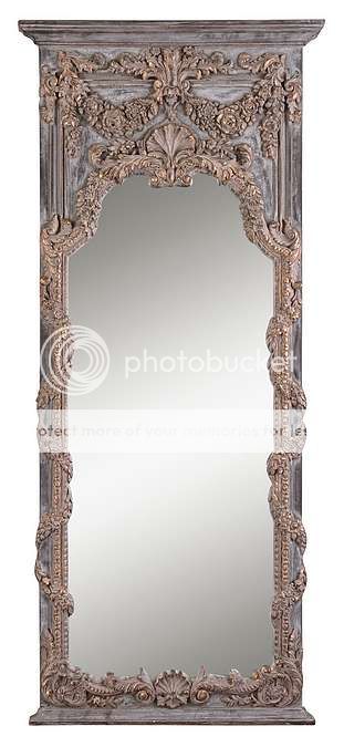 FRENCH Carved Ornate FLOOR MIRROR Large Beveled NEW  